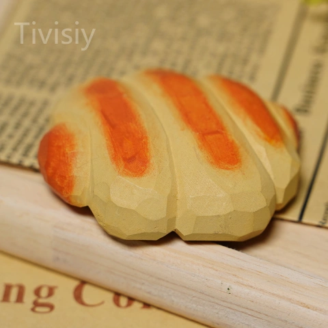 Bread Handmade Wood Carving Ornament